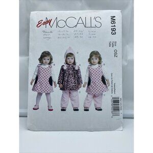 McCalls M6193 Size S M L Jacket Jumper Pant Hat Infant Girl Cut Sewing Pattern